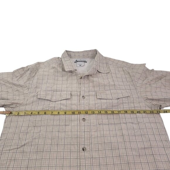 Columbia Omni-Shade Outdoor Fishing Short Sleeve Button Down Shirt – Size Large - Picture 6 of 15